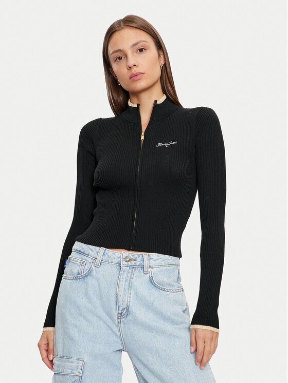 Tommy Jeans Pulover DW0DW19835 Slim Fit