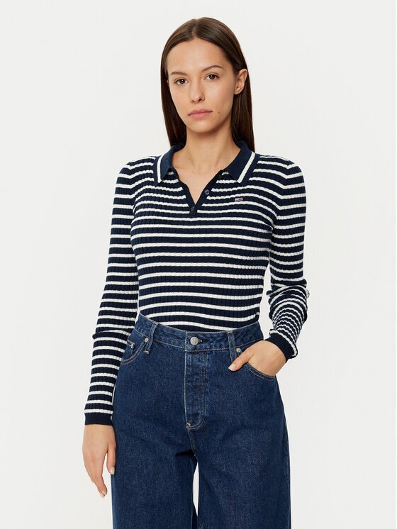 Tommy Jeans Pulover DW0DW19887 Slim Fit