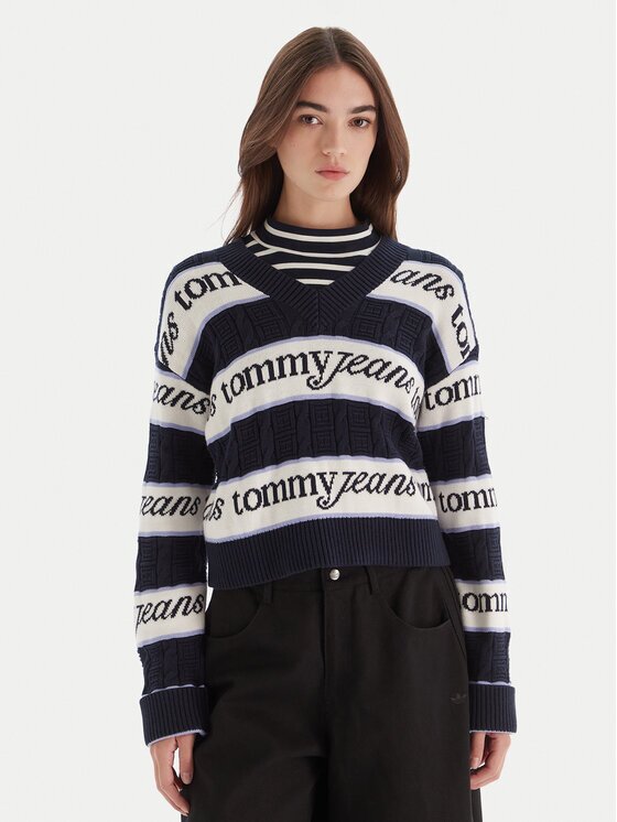 Tommy Jeans Pulover DW0DW21682 Regular Fit