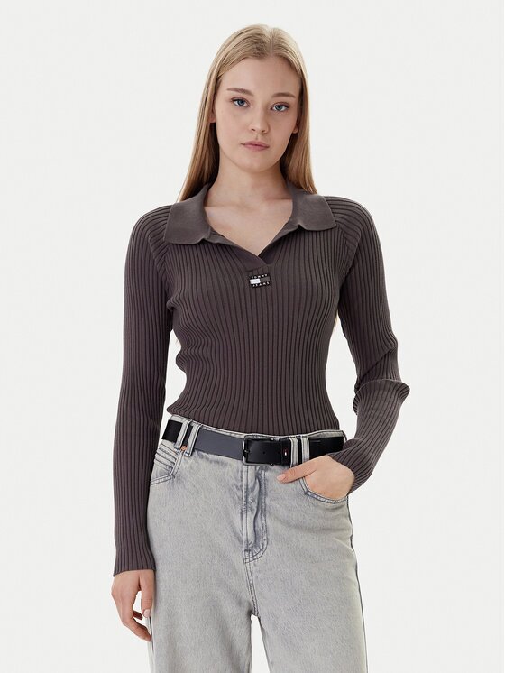 Tommy Jeans Pulover DW0DW22036 Slim Fit