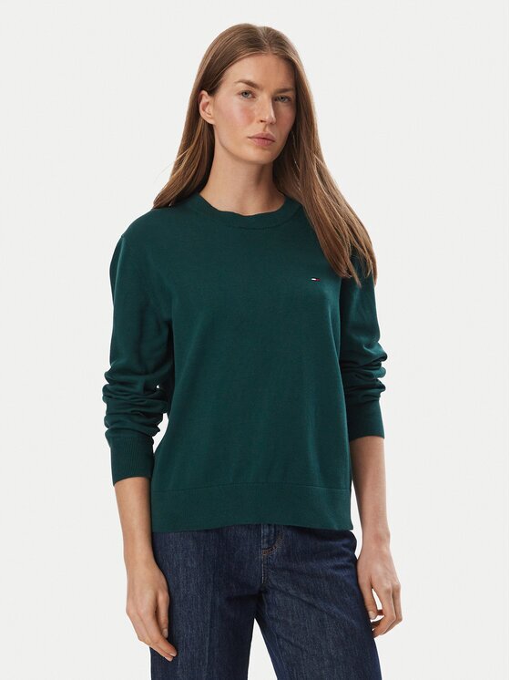 Tommy Jeans Pulover Essential DW0DW23360 Regular Fit