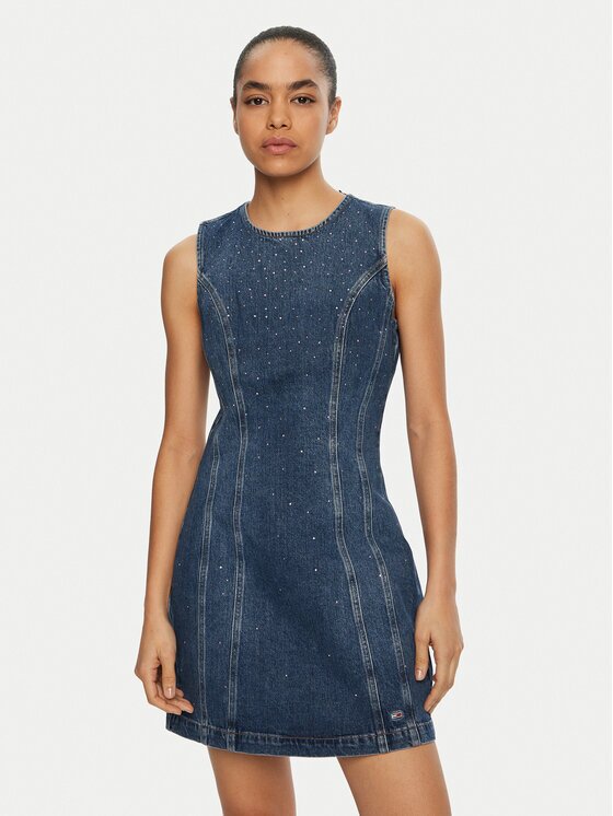 Tommy Jeans Rochie de blugi DW0DW19793 Slim Fit