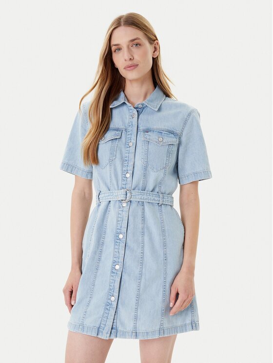 Tommy Jeans Rochie de blugi DW0DW21168 Regular Fit
