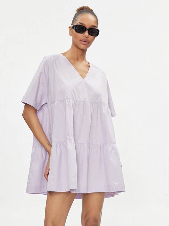 Tommy Jeans Rochie de vară DW0DW17948 Relaxed Fit