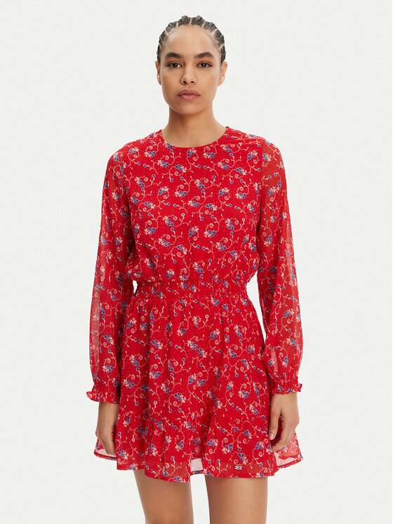 Tommy Jeans Rochie de vară DW0DW20338 Regular Fit
