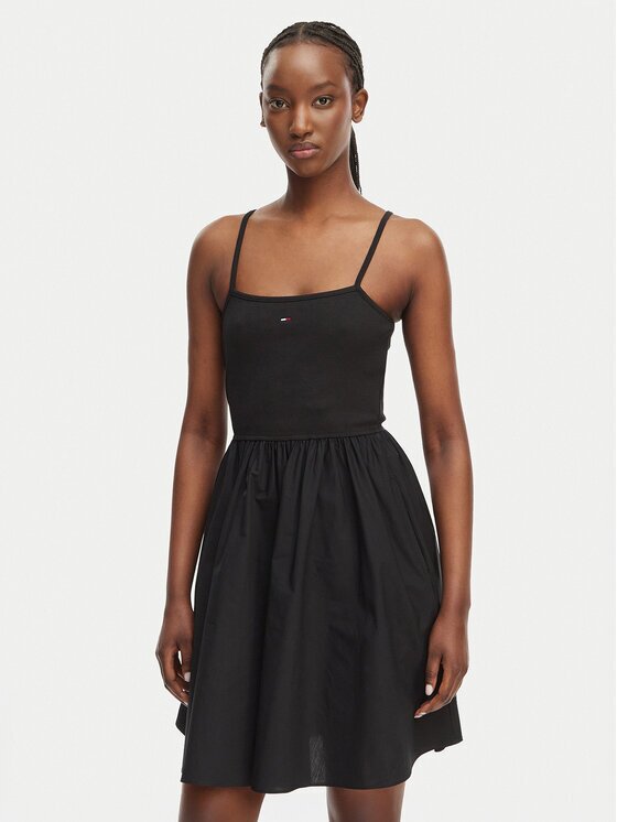 Tommy Jeans Rochie de vară DW0DW22352 Slim Fit