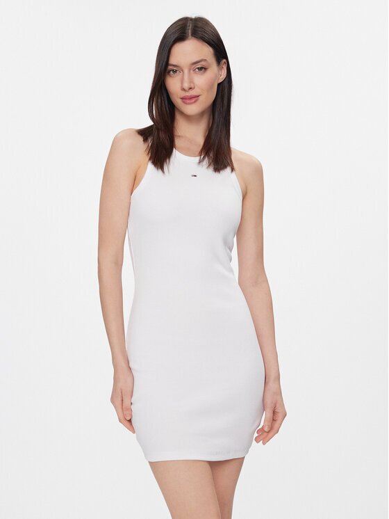 Tommy Jeans Rochie de vară Essential DW0DW17406 Skinny Fit