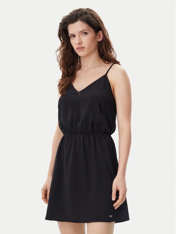 Tommy Jeans Rochie de vară Essential DW0DW20613 Regular Fit