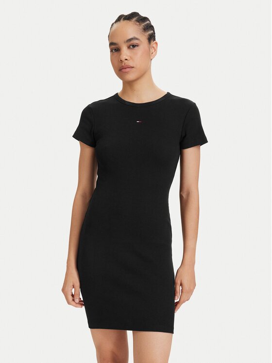 Tommy Jeans Rochie de vară Flag DW0DW22613 Slim Fit