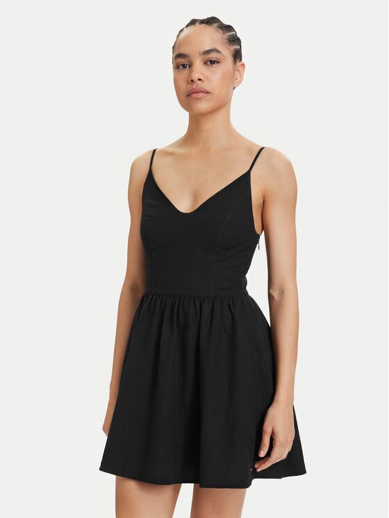 Tommy Jeans Rochie de vară Skater DW0DW22345 Slim Fit