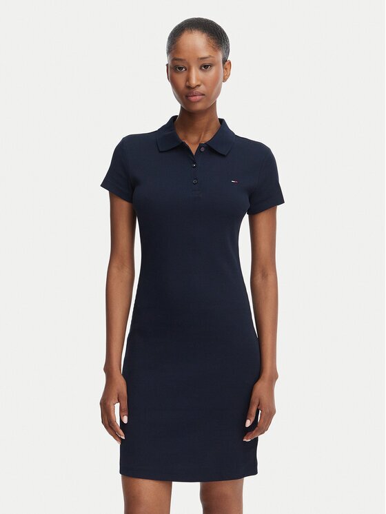 Tommy Jeans Rochie de zi Bodycon DW0DW22852 Slim Fit