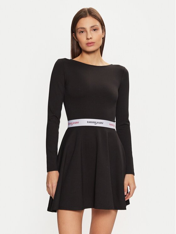 Tommy Jeans Rochie de zi DW0DW19465 Slim Fit