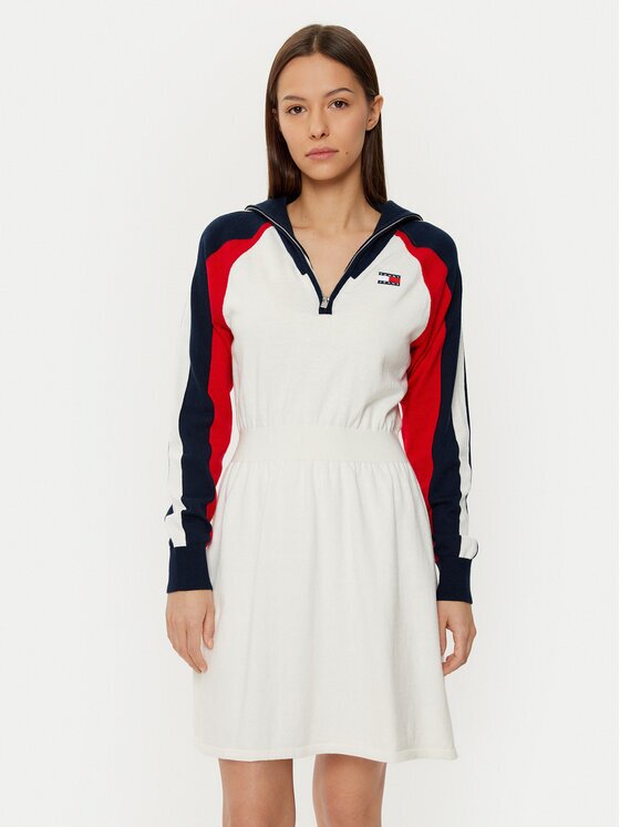 Tommy Jeans Rochie de zi DW0DW19467 Regular Fit