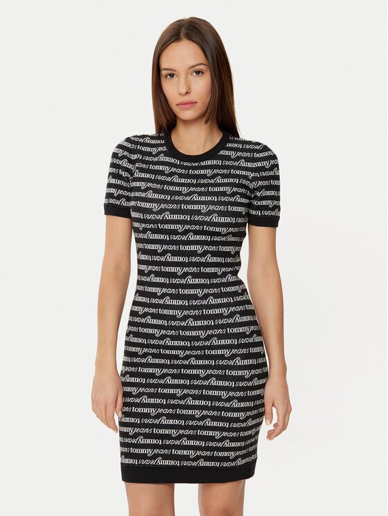 Tommy Jeans Rochie de zi DW0DW19478 Slim Fit