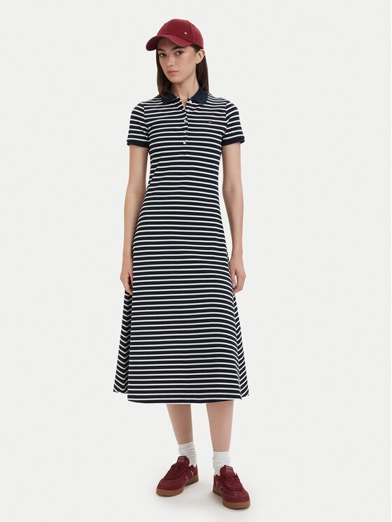 Tommy Jeans Rochie de zi DW0DW20383 Regular Fit