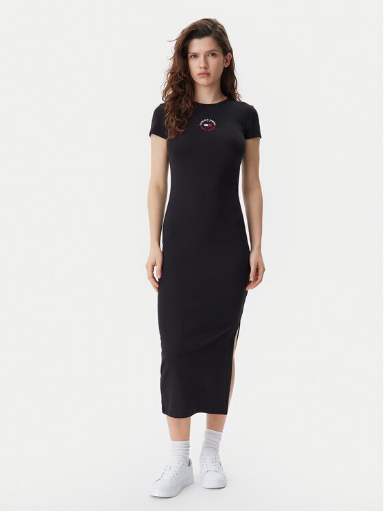 Tommy Jeans Rochie de zi DW0DW20384 Slim Fit