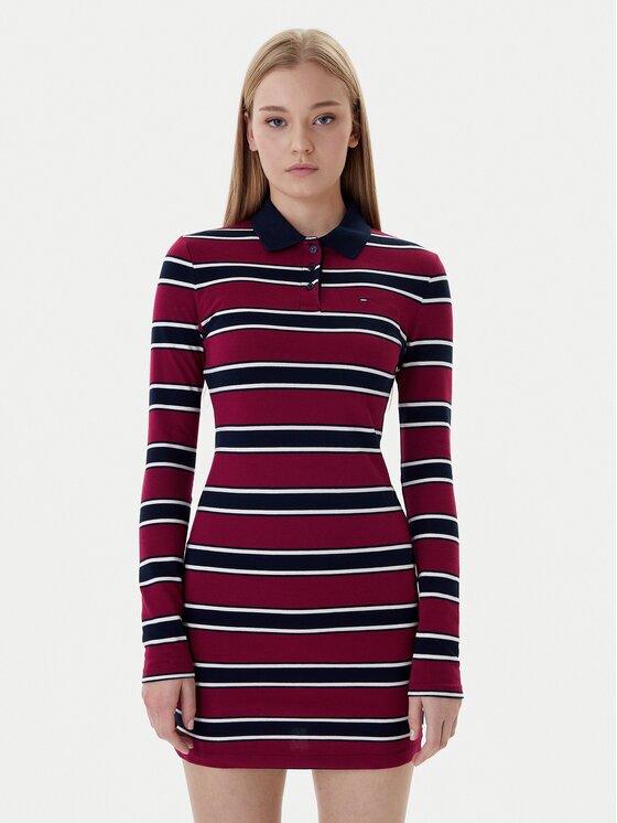 Tommy Jeans Rochie de zi DW0DW21901 Regular Fit