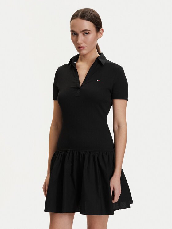 Tommy Jeans Rochie de zi DW0DW22331 Slim Fit