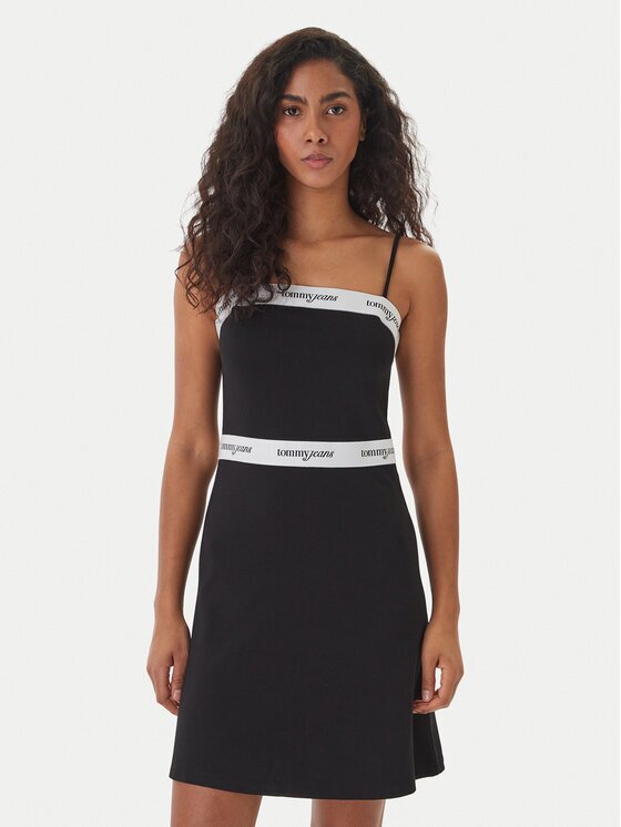 Tommy Jeans Rochie de zi DW0DW22337 Slim Fit