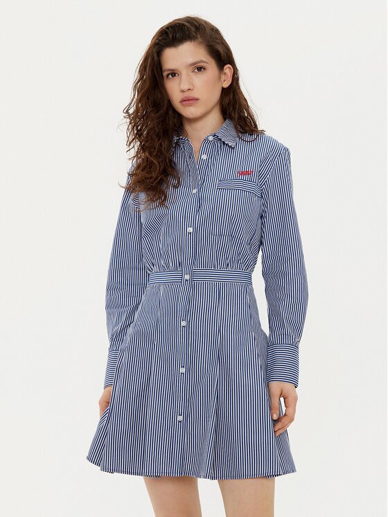 Tommy Jeans Rochie tip cămașă DW0DW20470 Regular Fit