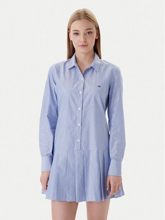 Tommy Jeans Rochie tip cămașă Party DW0DW22635 Regular Fit