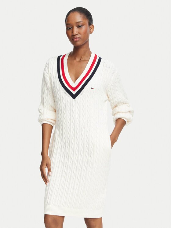 Tommy Jeans Rochie tricotată DW0DW23540 Relaxed Fit