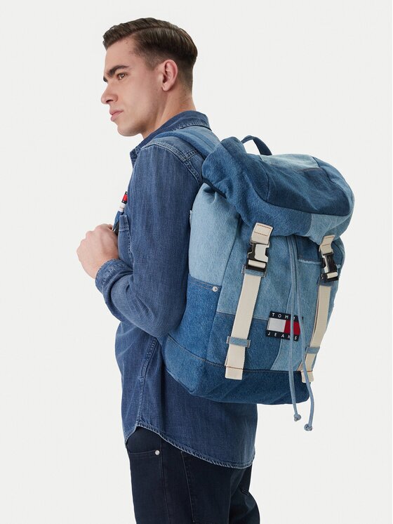 Tommy Jeans Rucsac Tjm Denim Patchwork Backpack AM0AM14268