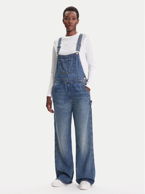 Tommy Jeans Salopetă Classic DW0DW20529 Straight Fit
