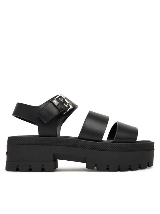 Tommy Jeans Sandale Tjw Straps Leather Max Sandal EN0EN02944