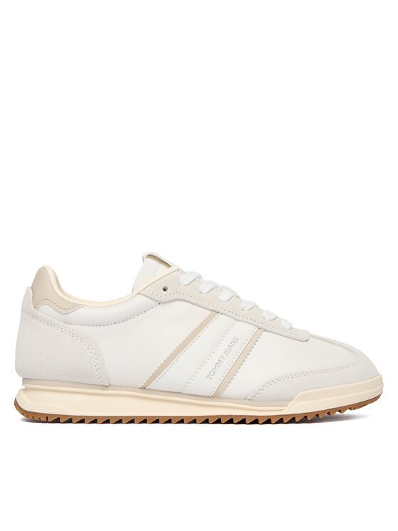 Tommy Jeans Sneakers Tjw Low Profile Runner Lthr Mix EN0EN03001 Écru