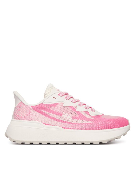Tommy Jeans Sneakers Tjw Sporty Knit Runner EN02962 Écru