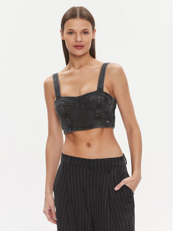 Tommy Jeans Top Bustier Top Ah7185 DW0DW17699 Slim Fit