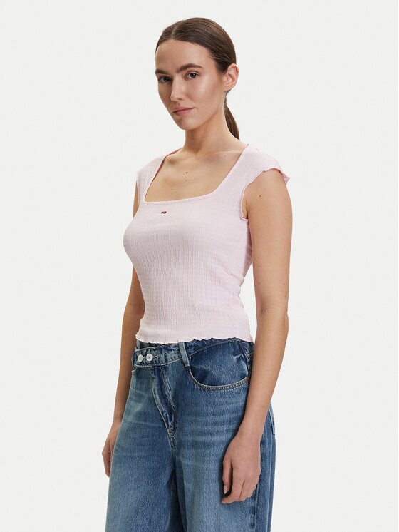 Tommy Jeans Top DW0DW22220 Slim Fit