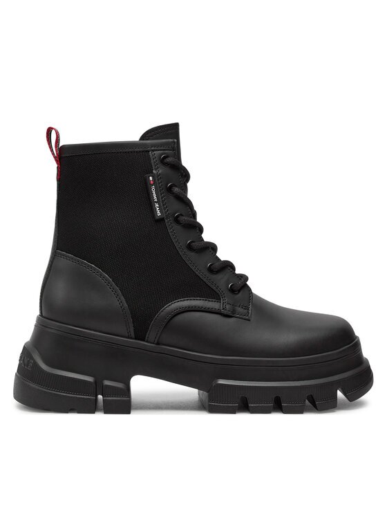 Tommy Jeans Trappers Tjw Chunky Lace Up Boot Mix Mat EN0EN02554