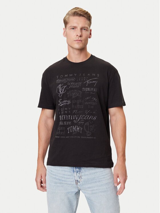 Tommy Jeans Tricou Archive Logos DM0DM21584 Relaxed Fit