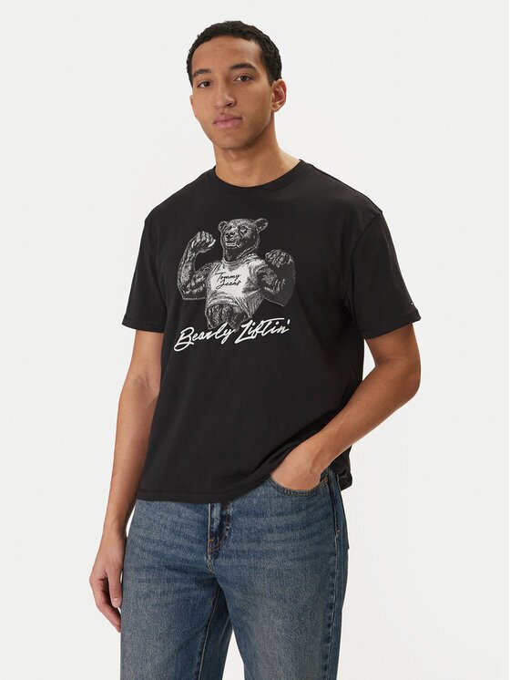 Tommy Jeans Tricou Bear DM0DM22543 Relaxed Fit