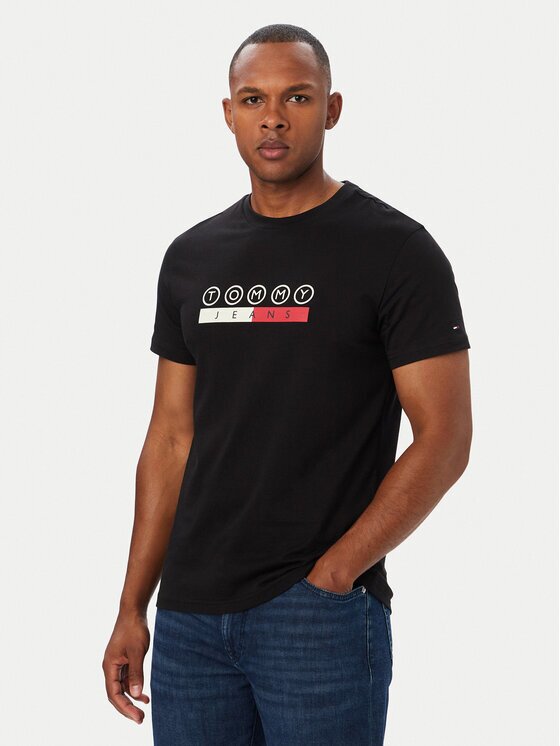 Tommy Jeans Tricou Dna Play DM0DM23715 Slim Fit