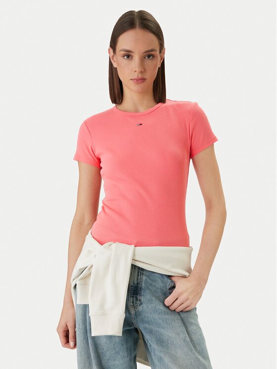 Tommy Jeans Tricou DW0DW17383 Slim Fit