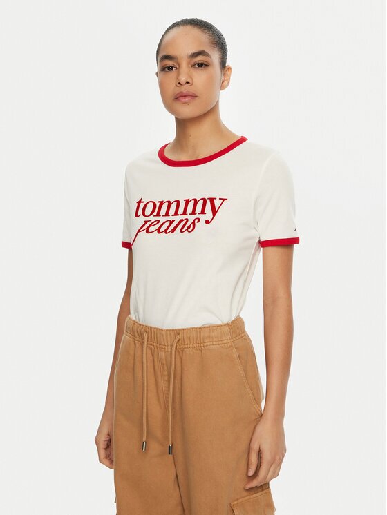 Tommy Jeans Tricou DW0DW19449 Relaxed Fit