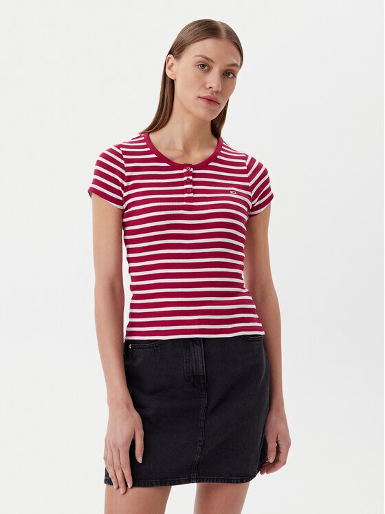 Tommy Jeans Tricou DW0DW19502 Slim Fit