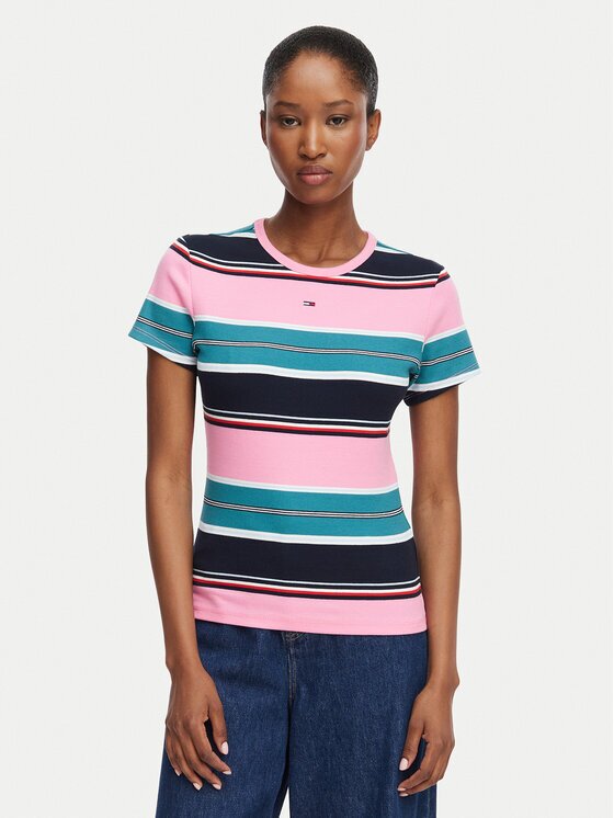 Tommy Jeans Tricou Essential DW0DW17383 Slim Fit