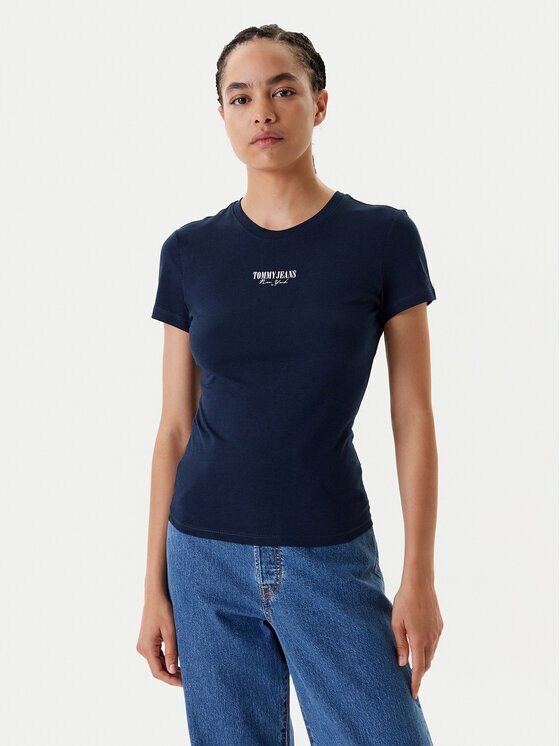 Tommy Jeans Tricou Essential DW0DW20913 Slim Fit