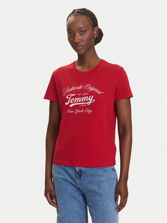 Tommy Jeans Tricou Essential DW0DW21404 Regular Fit