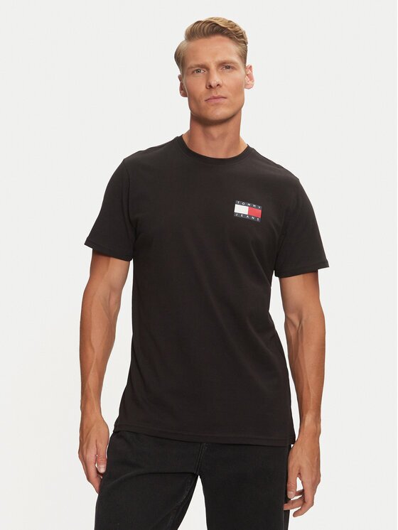 Tommy Jeans Tricou Essential Flag DM0DM20740 Slim Fit