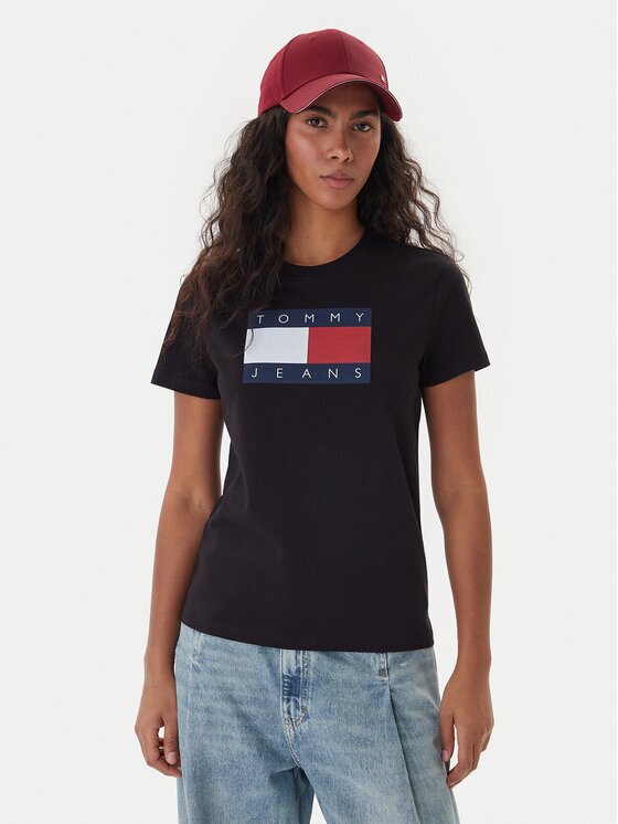 Tommy Jeans Tricou Flag DW0DW22562 Regular Fit