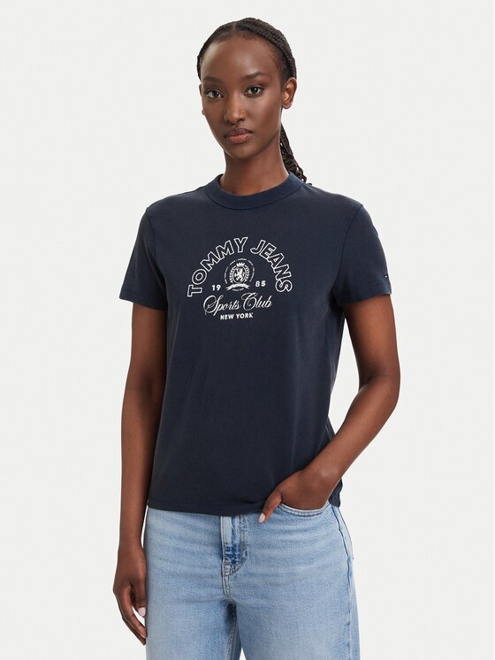 Tommy Jeans Tricou Heritage Logo DW0DW22816 Regular Fit
