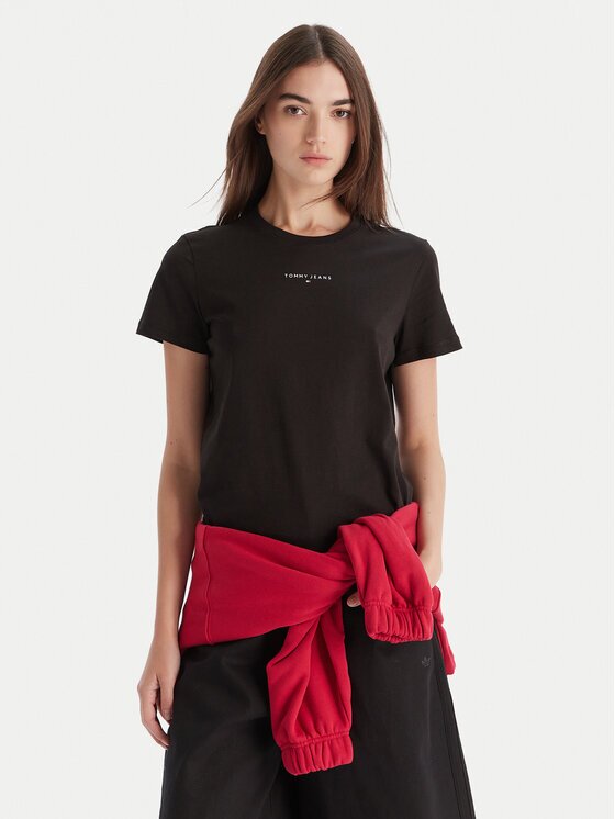 Tommy Jeans Tricou Linear DW0DW21964 Regular Fit