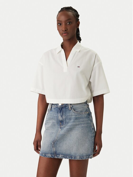 Tommy Jeans Tricou polo DW0DW22596 Relaxed Fit