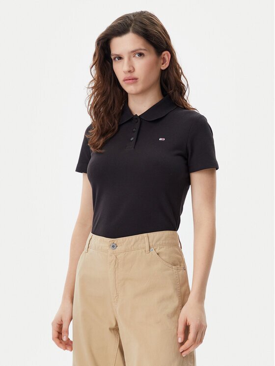 Tommy Jeans Tricou polo Essential DW0DW20160 Slim Fit
