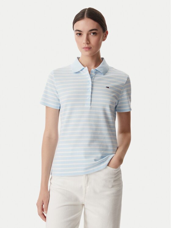 Tommy Jeans Tricou polo Essential DW0DW22820 Regular Fit